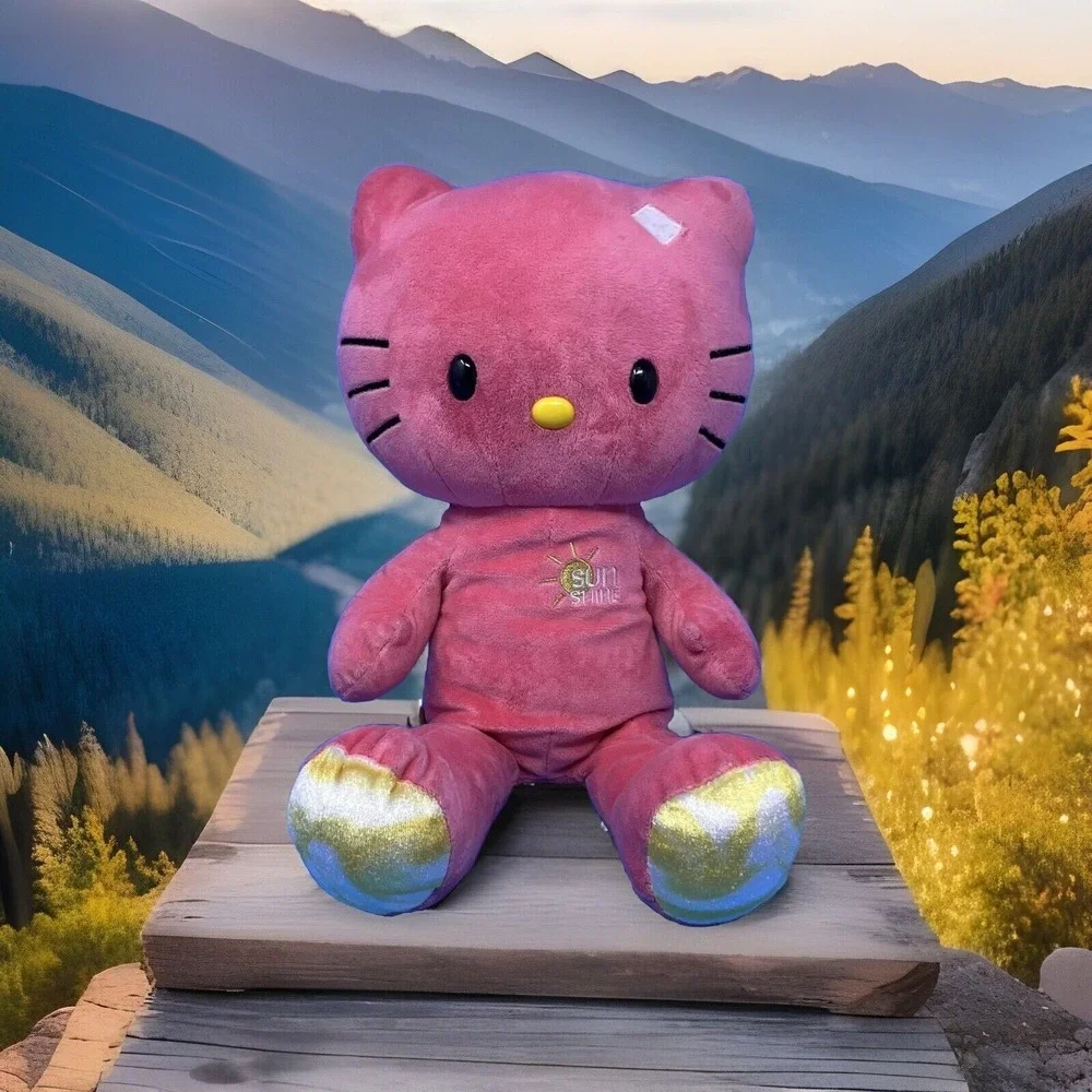 Build A Bear Sunshine Pink Hello Kitty Plush 20 Inch Stuffed Animal No Bow Toy